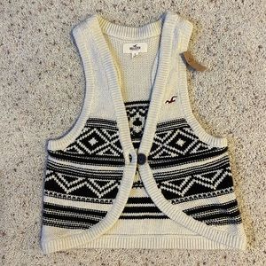 NWT Y2K Hollister Knit Sweater Vest size S